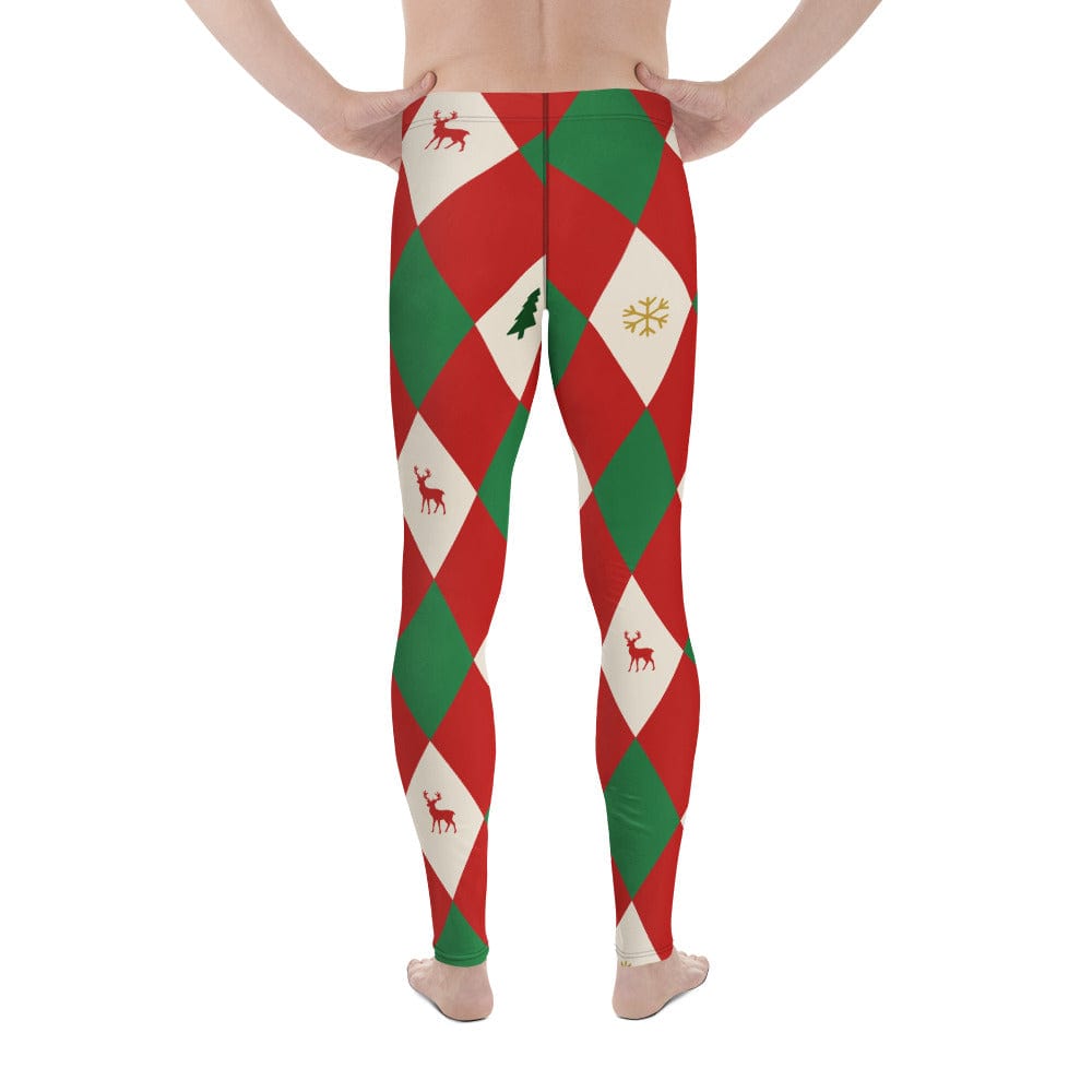 Harlequin Christmas Men's Leggings