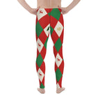 Harlequin Christmas Men's Leggings