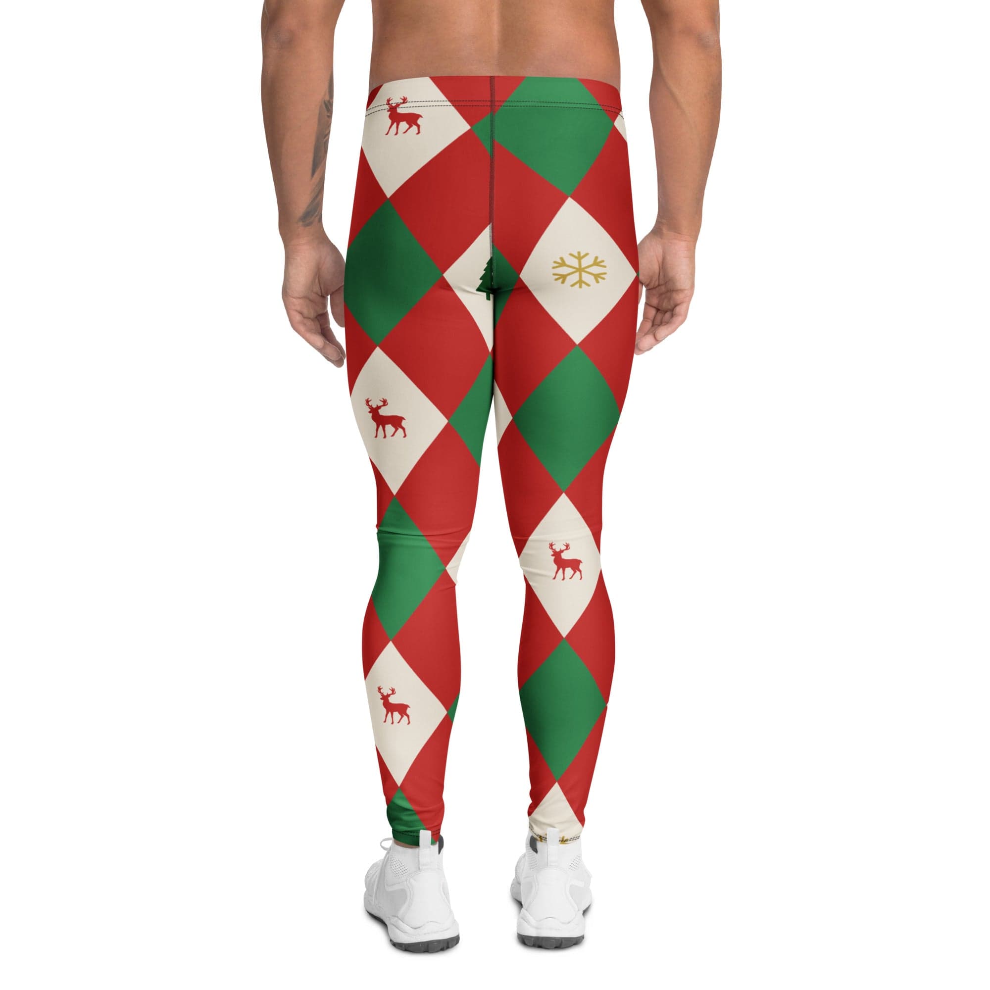 Harlequin Christmas Men's Leggings