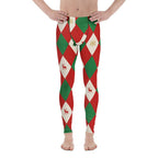 Harlequin Christmas Men's Leggings
