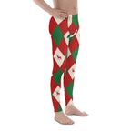 Harlequin Christmas Men's Leggings