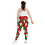 Harlequin Christmas Plus Size Leggings