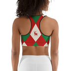 Harlequin Christmas Sports Bra