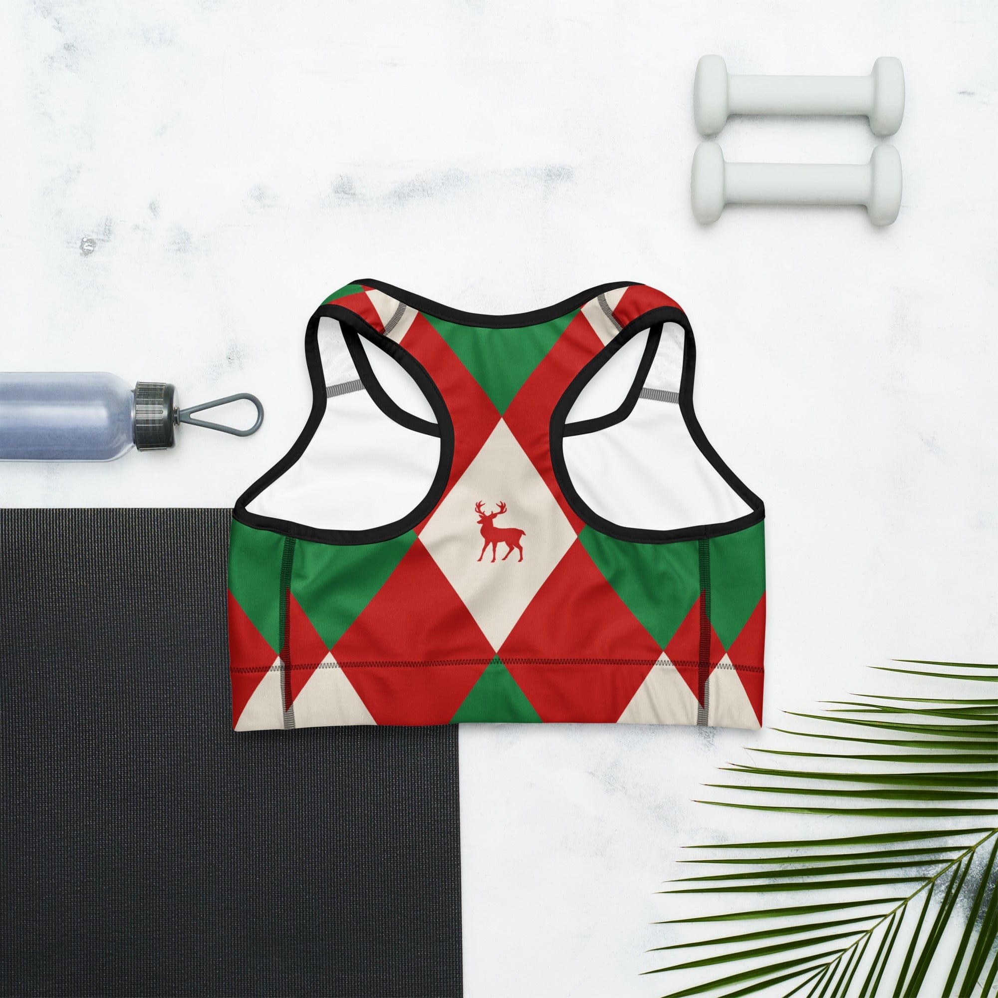 Harlequin Christmas Sports Bra
