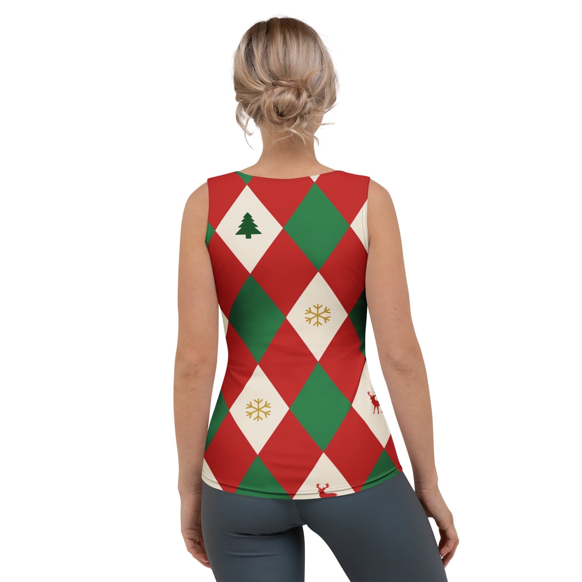 Harlequin Christmas Tank Top