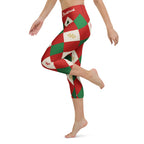 Harlequin Christmas Yoga Capris