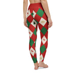 Harlequin Christmas Yoga Leggings