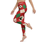 Harlequin Christmas Yoga Leggings