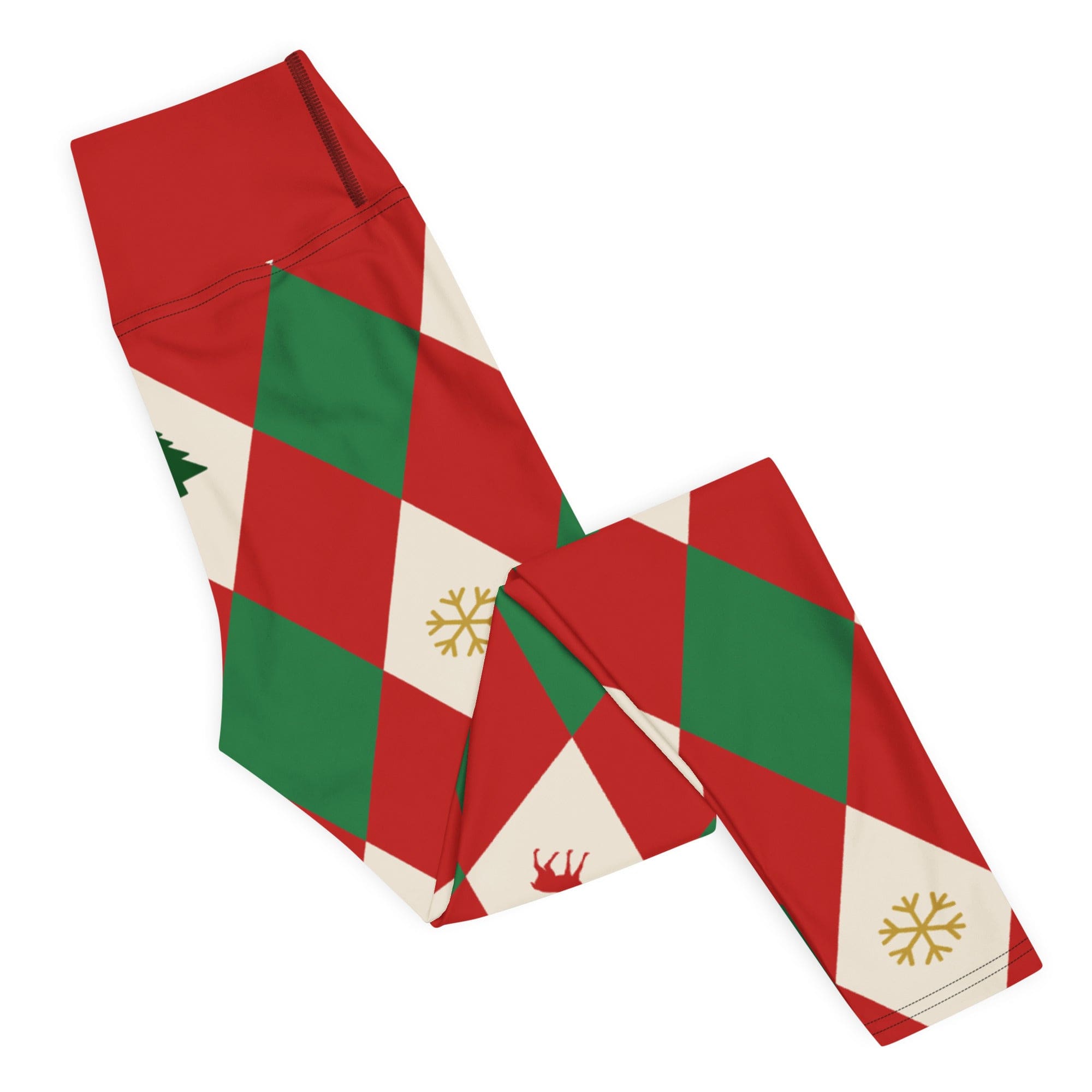 Harlequin Christmas Yoga Leggings