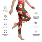Harlequin Christmas Yoga Leggings