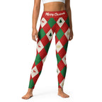 Harlequin Christmas Yoga Leggings