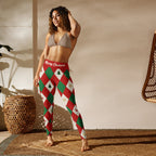 Harlequin Christmas Yoga Leggings