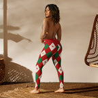 Harlequin Christmas Yoga Leggings