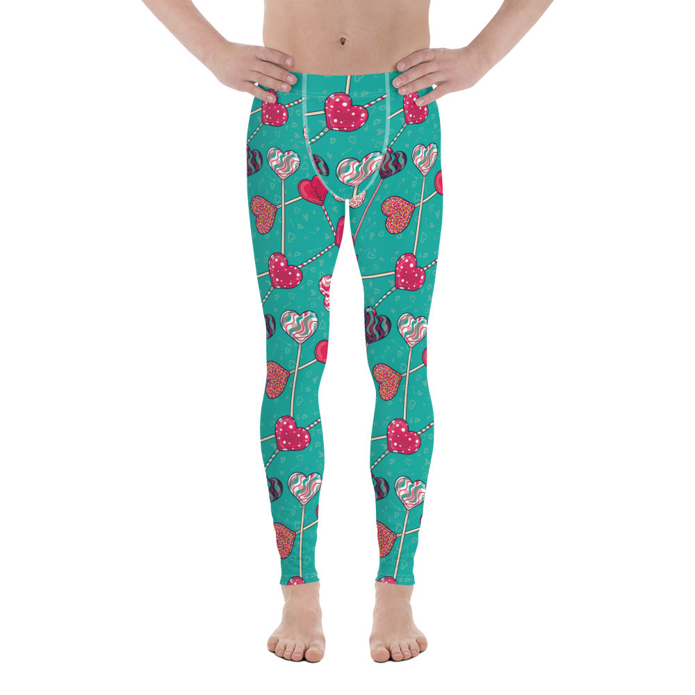 Heart Lollipop Men's Leggings