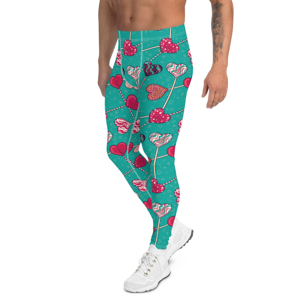 Heart Lollipop Men's Leggings