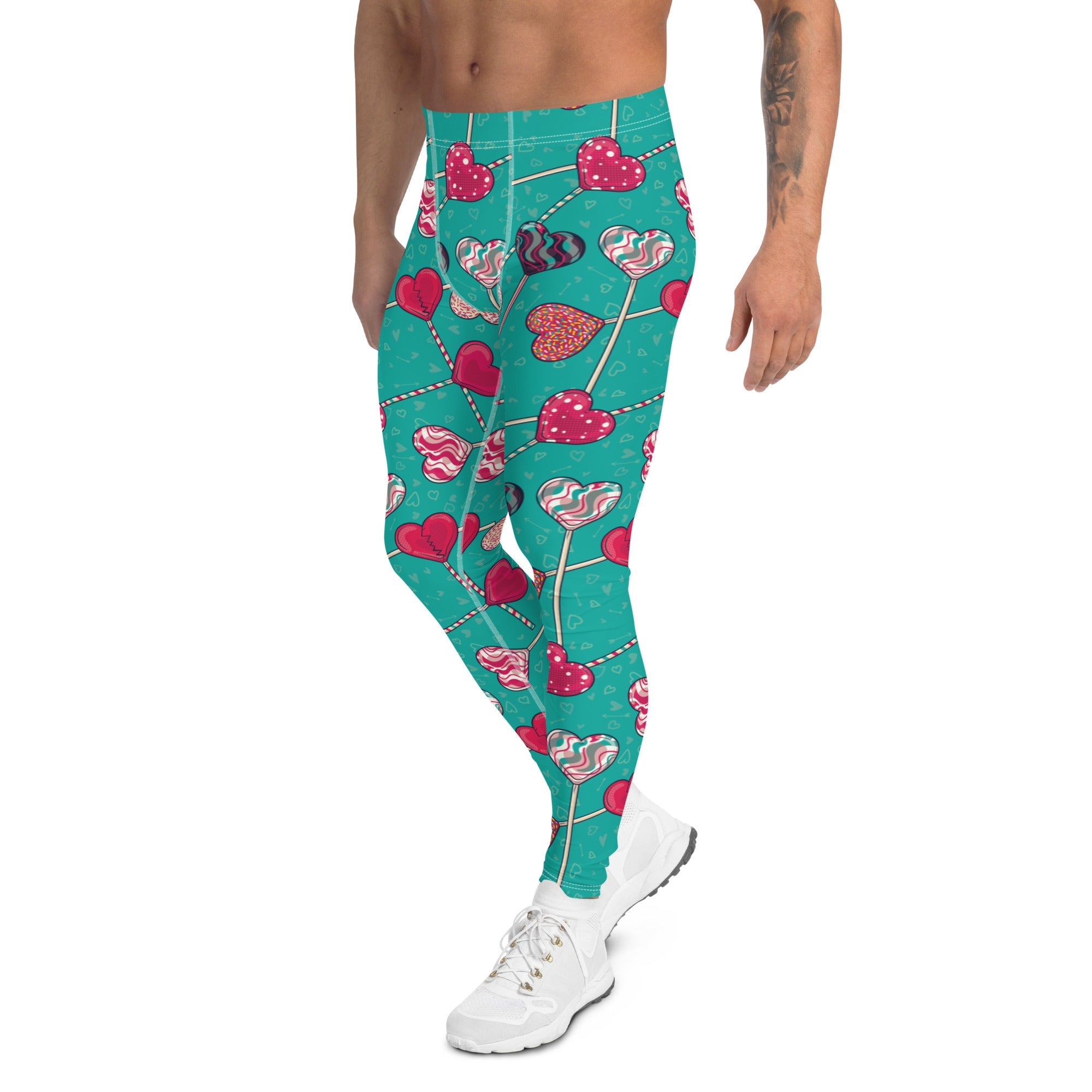 Heart Lollipop Men's Leggings