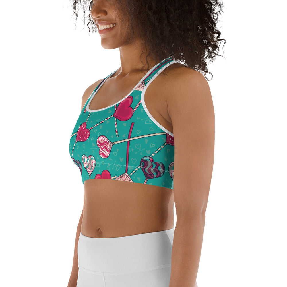 Heart Lollipop Sports Bra