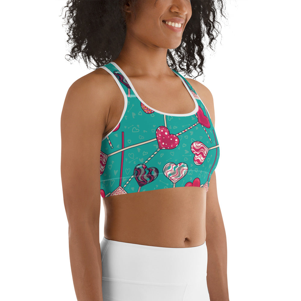 Heart Lollipop Sports Bra