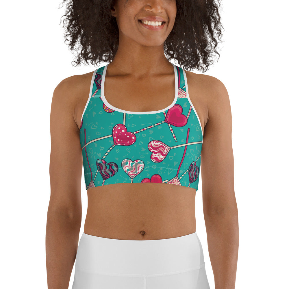 Heart Lollipop Sports Bra