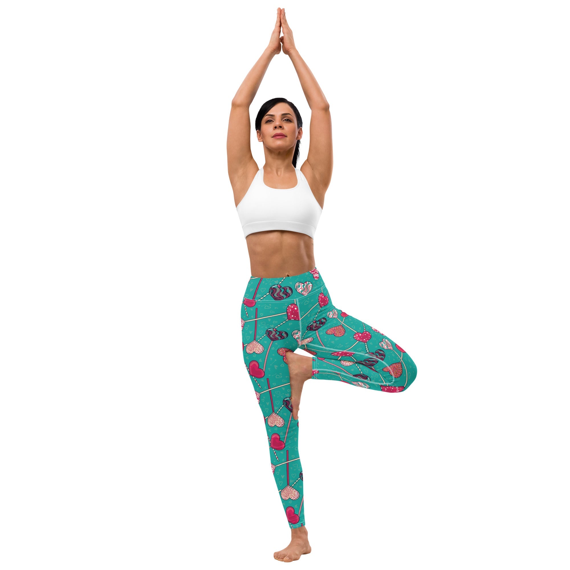 Heart Lollipop Yoga Leggings