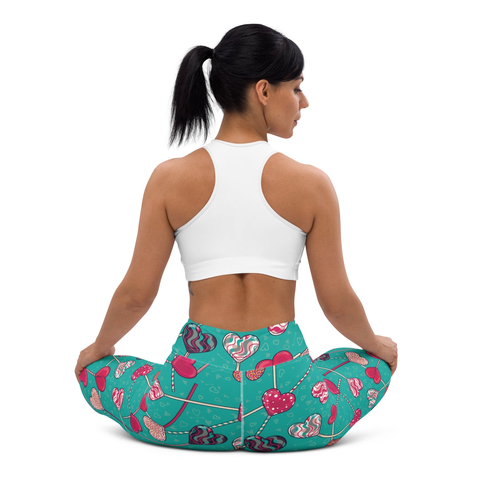 Heart Lollipop Yoga Leggings