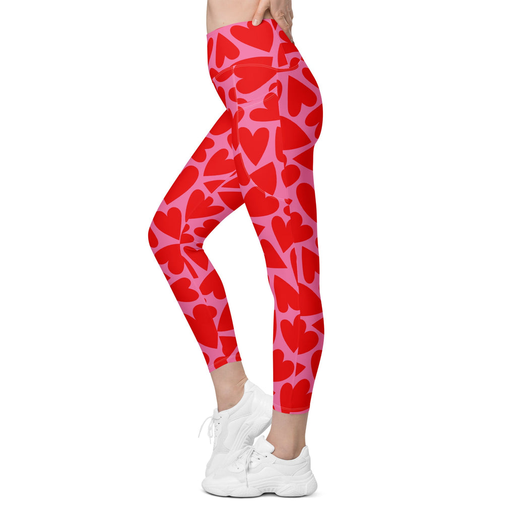 Heart Overload Leggings with Pockets