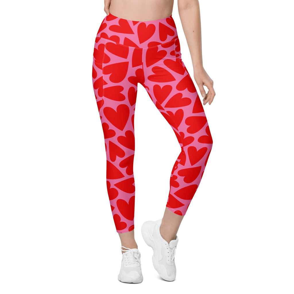 Heart Overload Leggings with Pockets