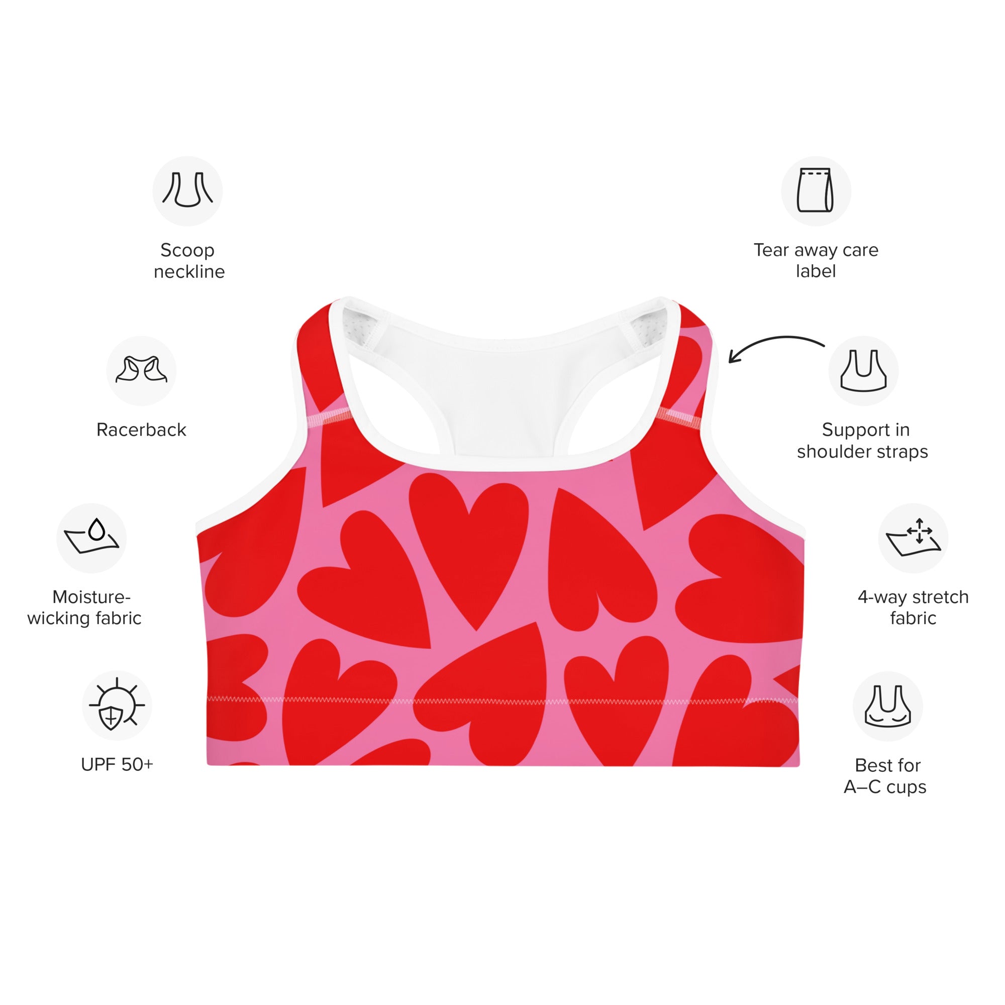 Heart Overload Sports Bra