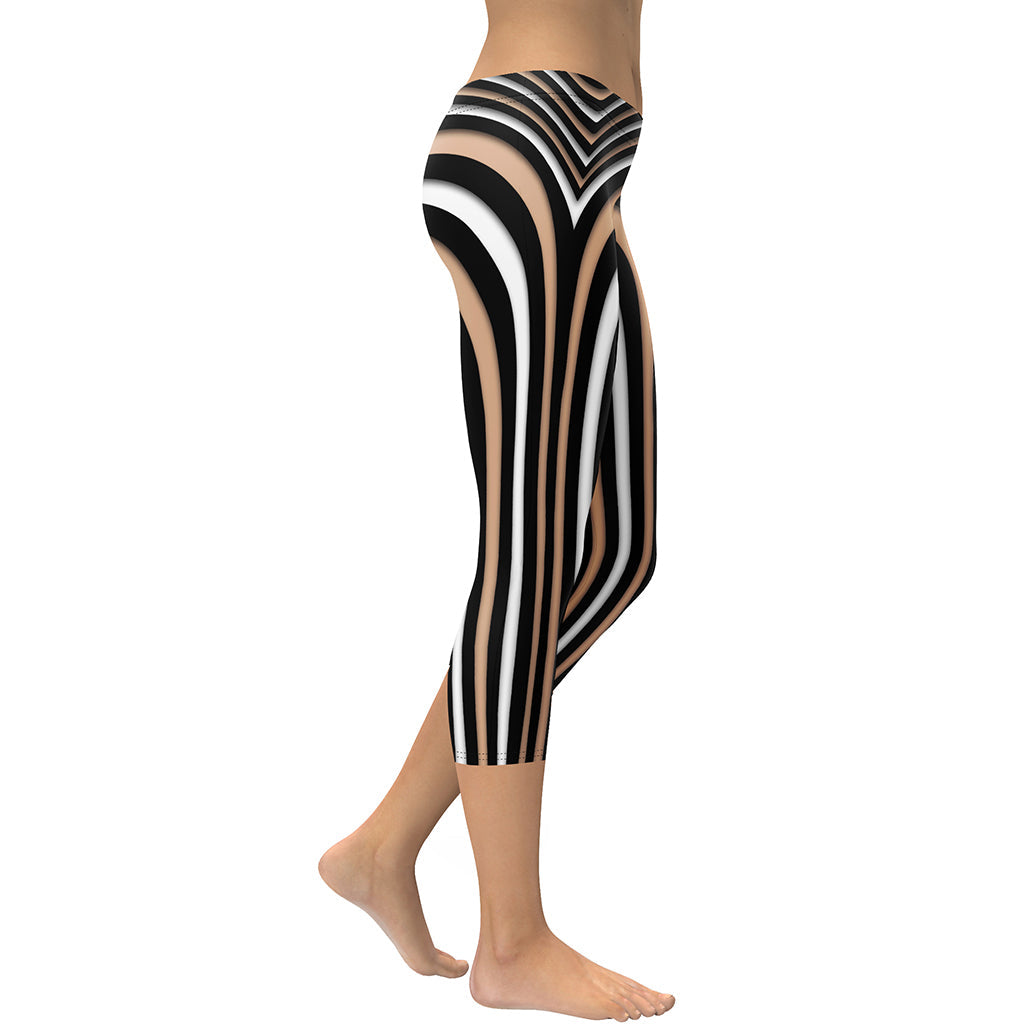 Heart Shaped Illusion Capris