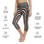 Heart Shaped Illusion Yoga Capris