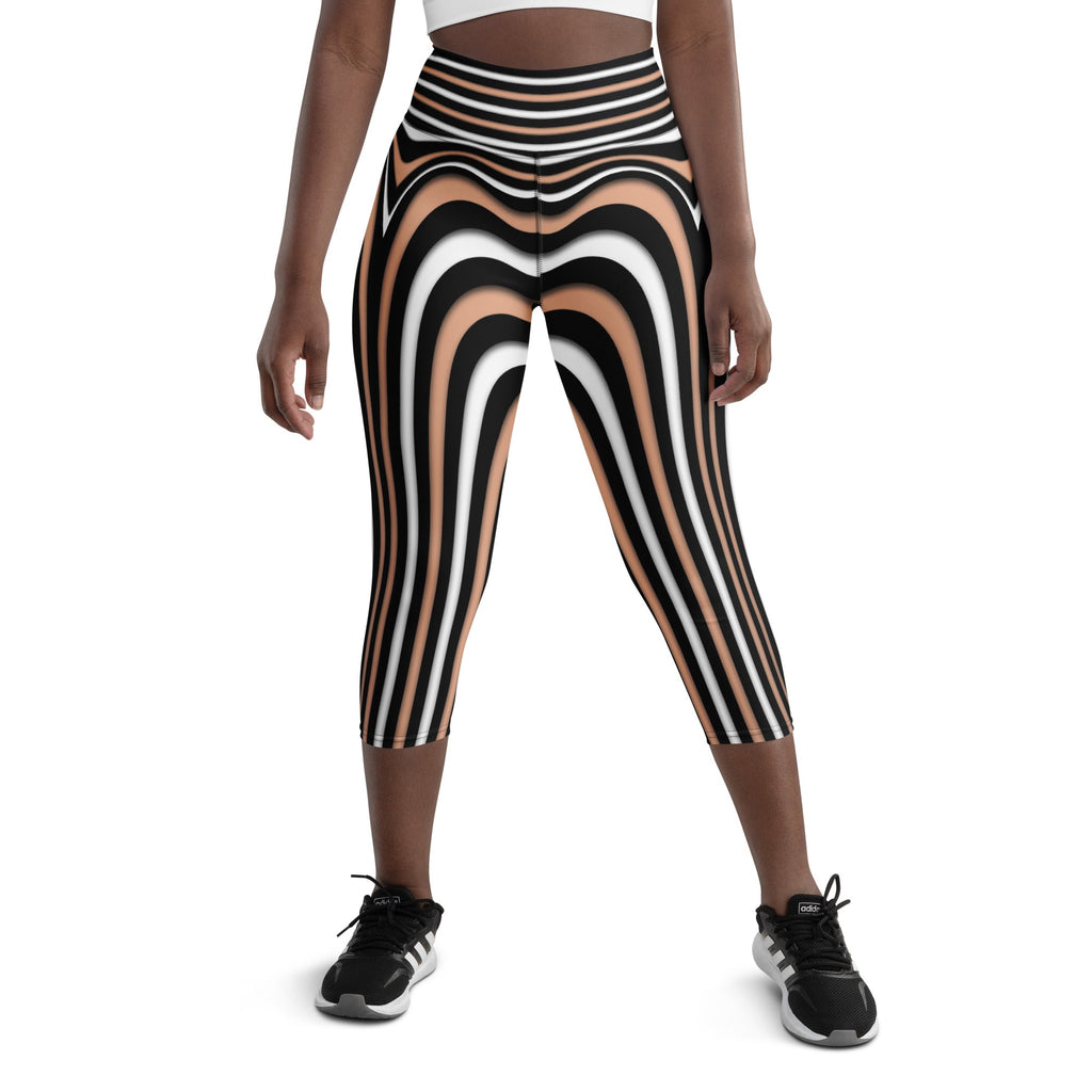 Heart Shaped Illusion Yoga Capris