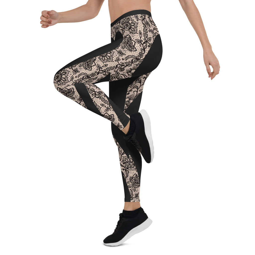 Heart Shaped Lace Leggings