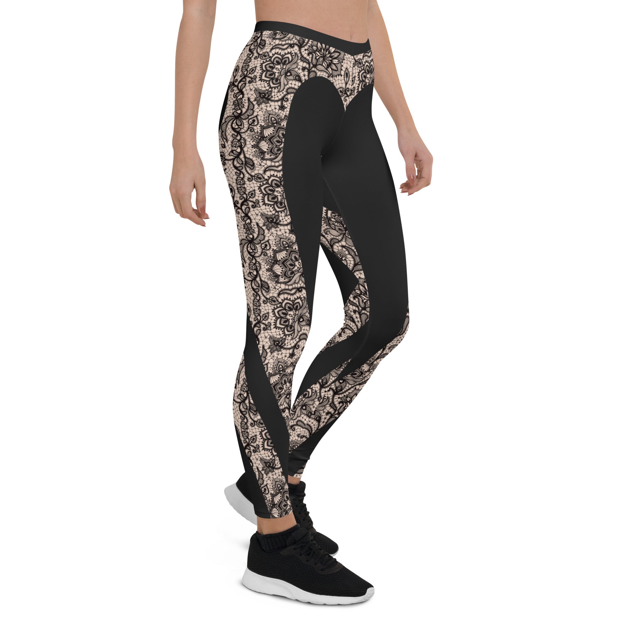 Heart Shaped Lace Leggings