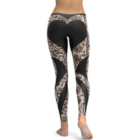 Heart Shaped Lace Leggings