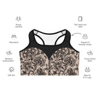 Heart Shaped Lace Sports Bra