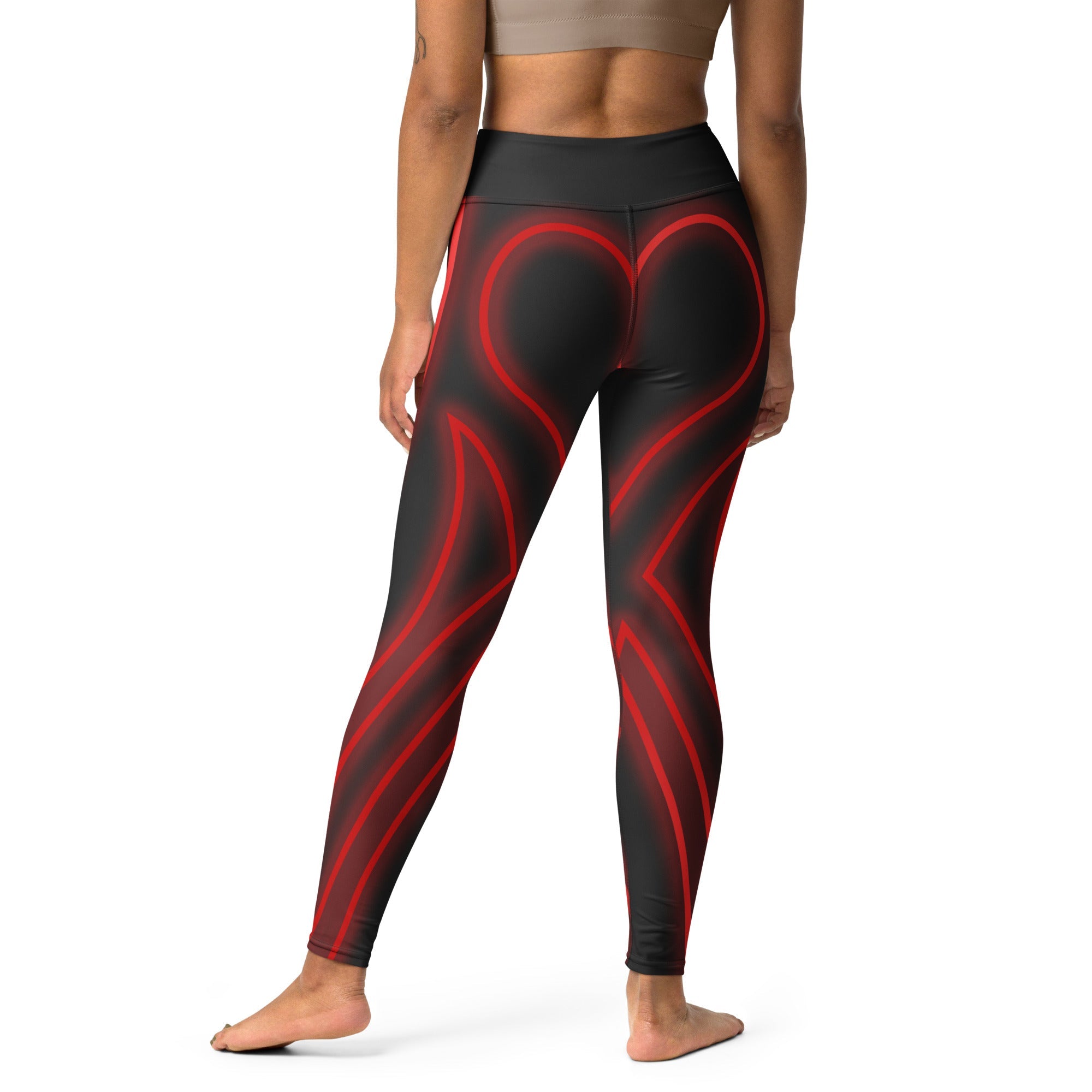 Heart Shaped Power Yoga Leggings