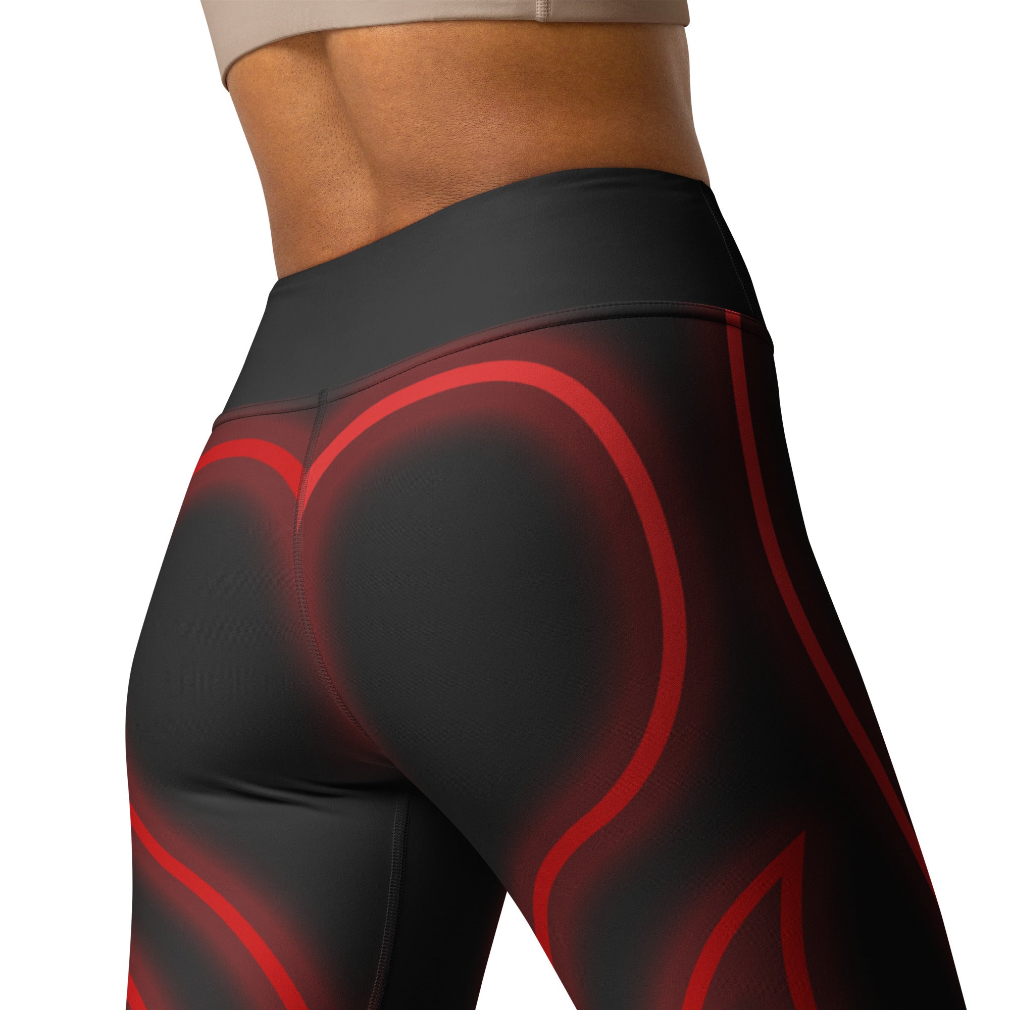 Heart Shaped Power Yoga Leggings