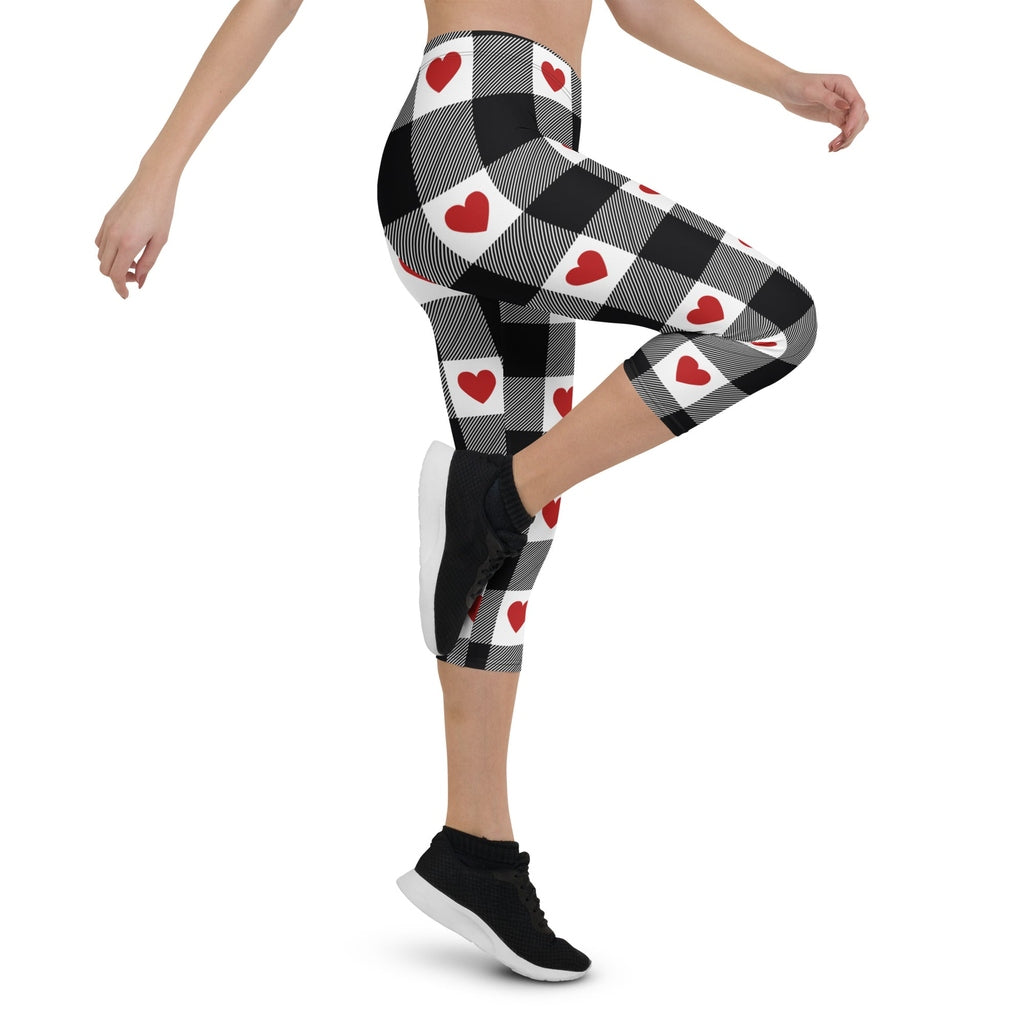 Heartfelt Plaid Capris