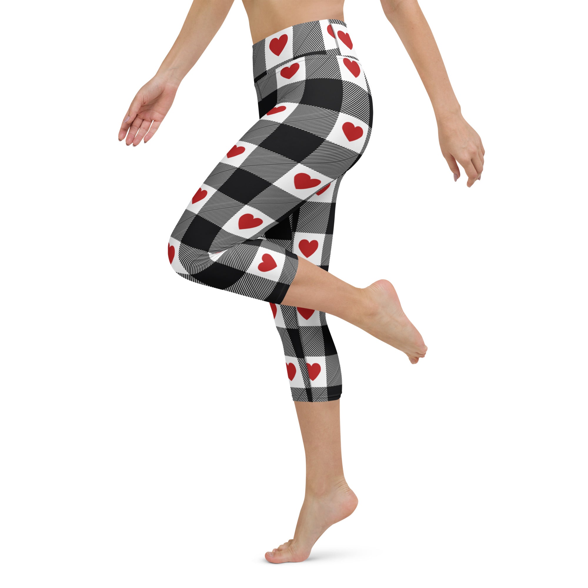 Heartfelt Plaid Yoga Capris