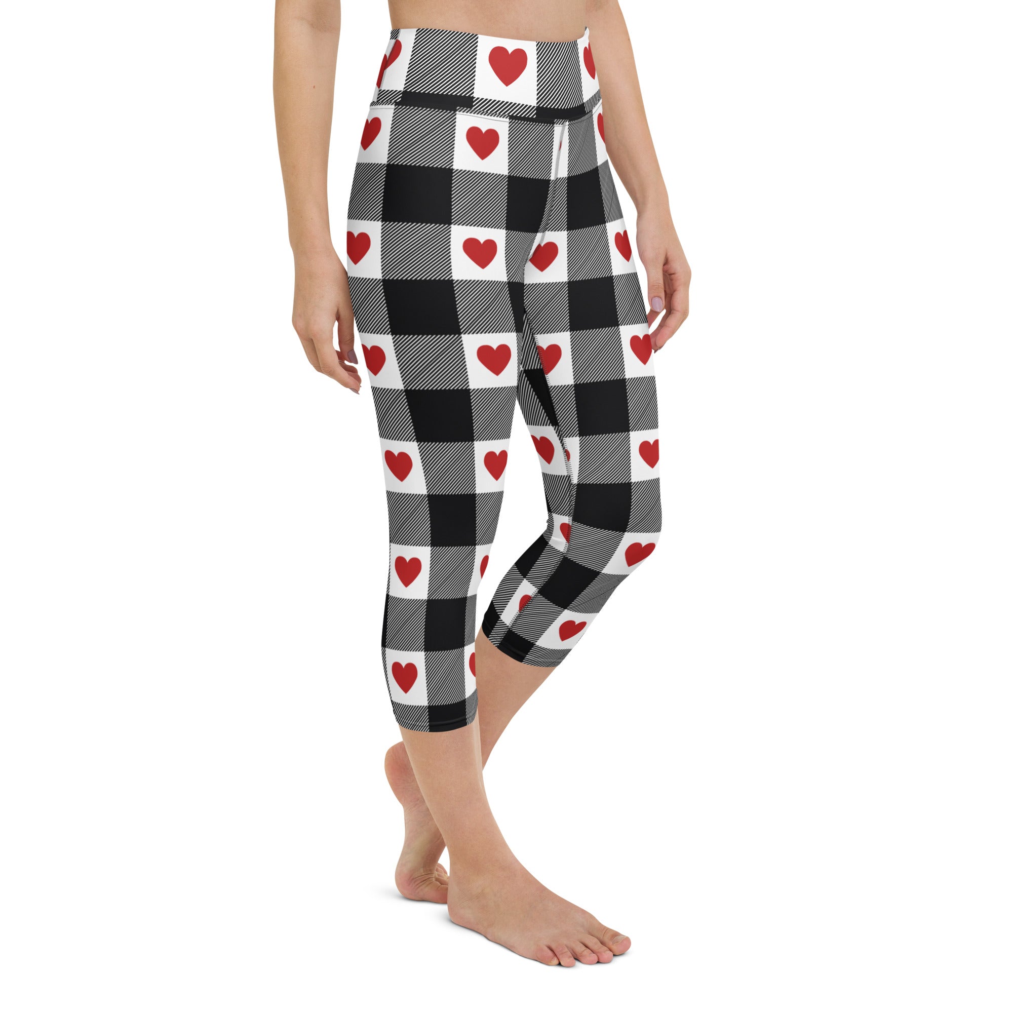 Heartfelt Plaid Yoga Capris