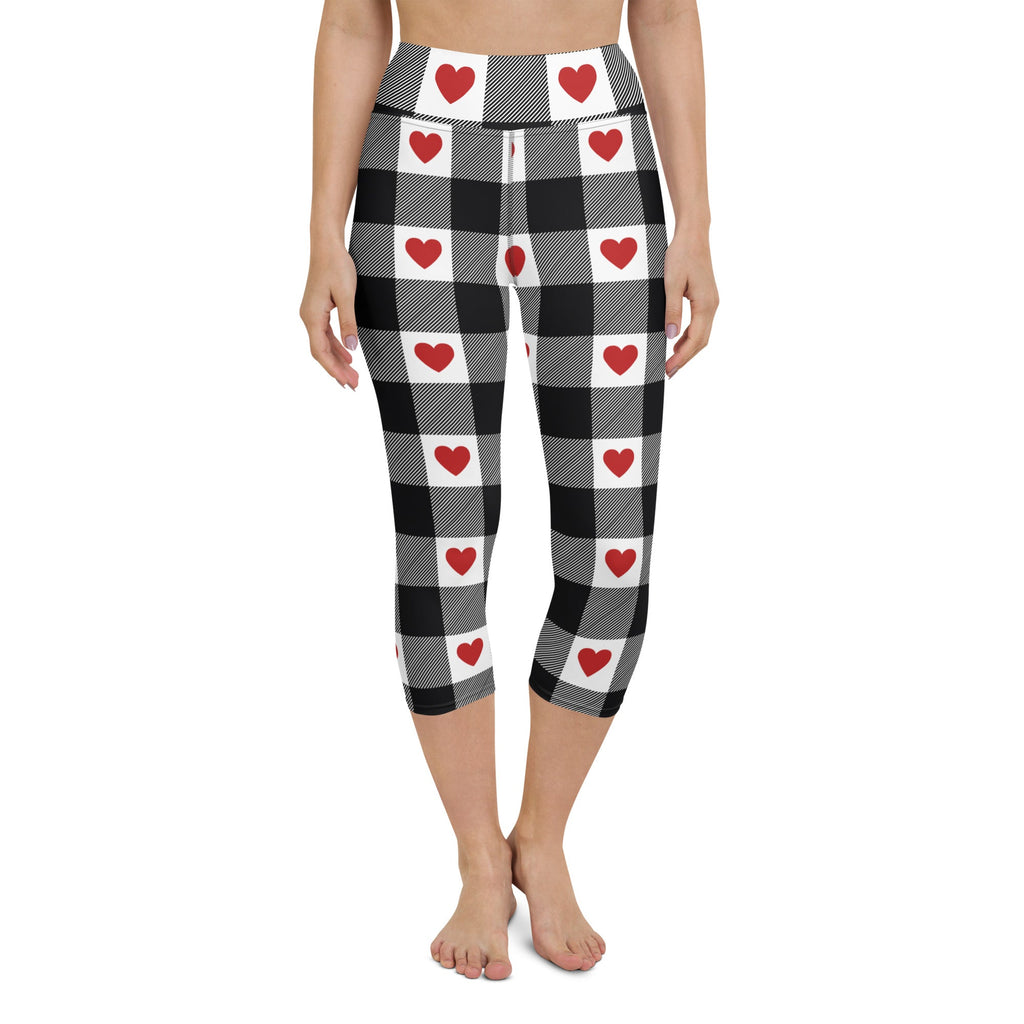 Heartfelt Plaid Yoga Capris