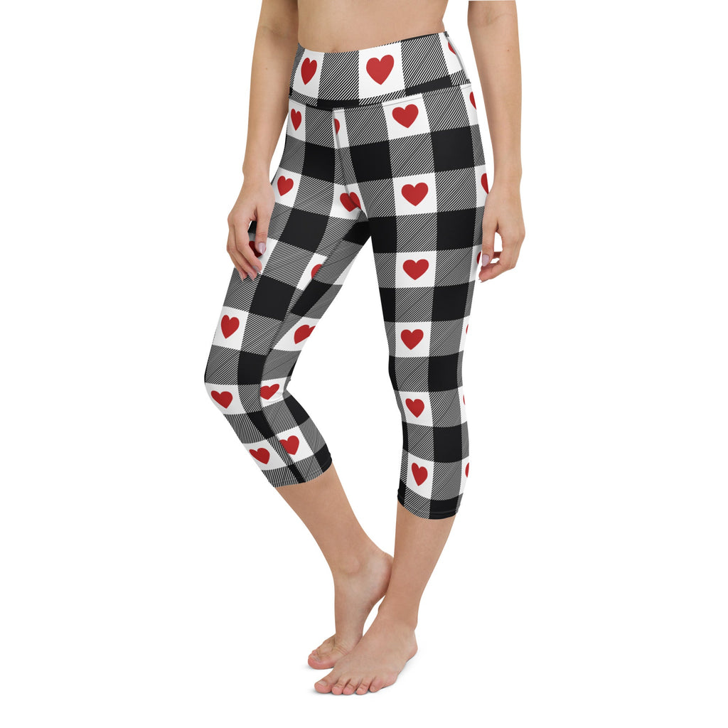 Heartfelt Plaid Yoga Capris