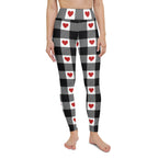 Heartfelt Plaid Yoga Leggings