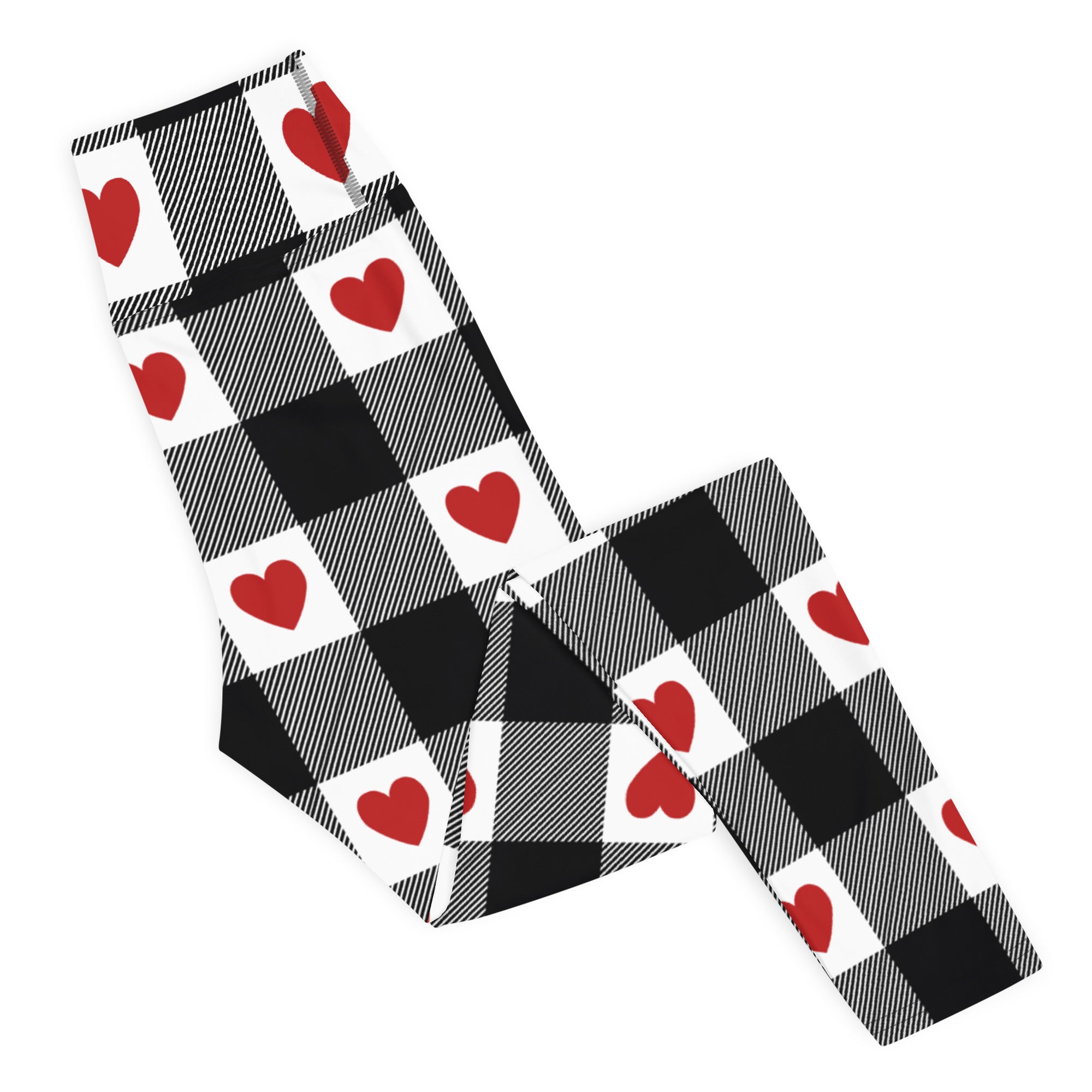 Heartfelt Plaid Yoga Leggings