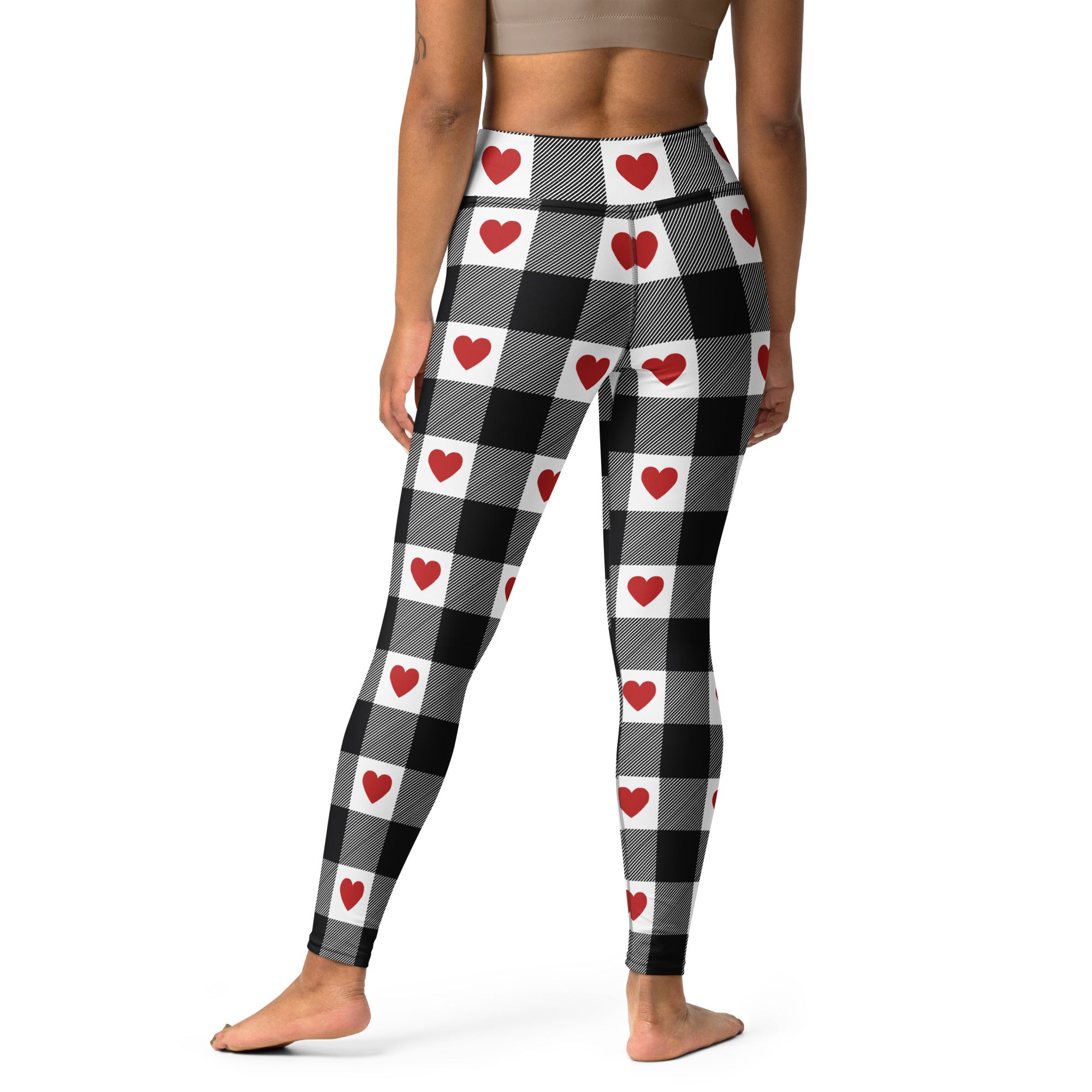 Heartfelt Plaid Yoga Leggings