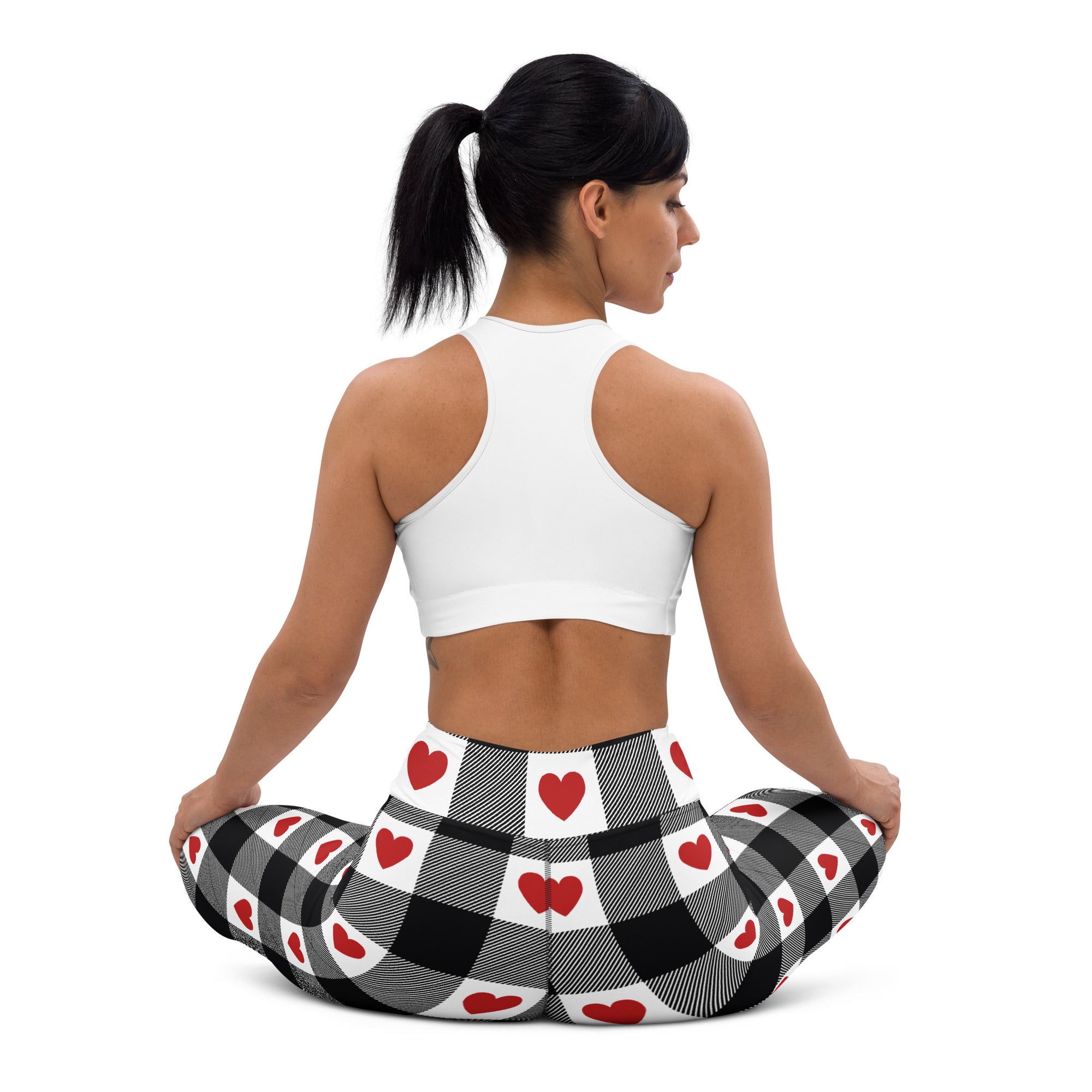 Heartfelt Plaid Yoga Leggings