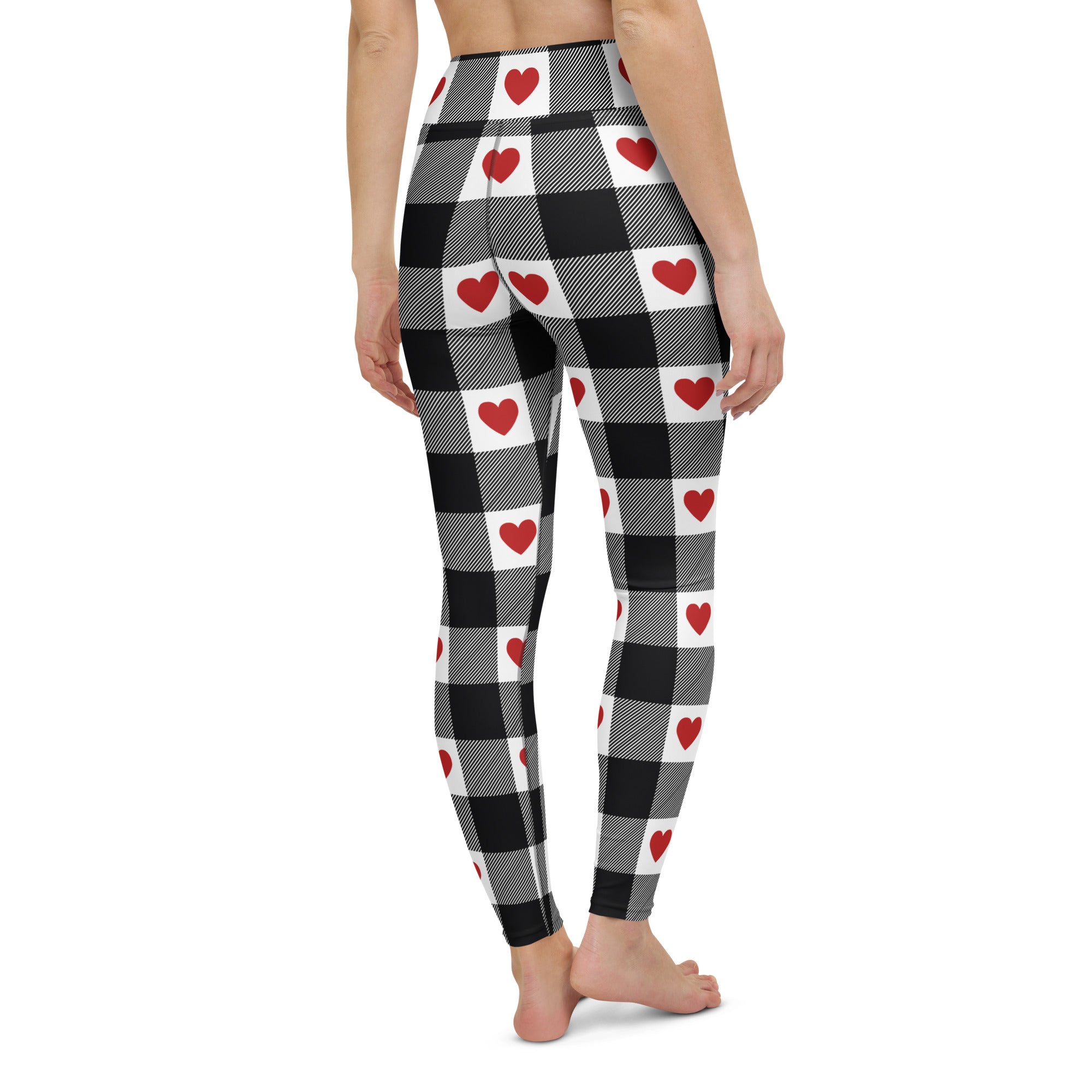 Heartfelt Plaid Yoga Leggings