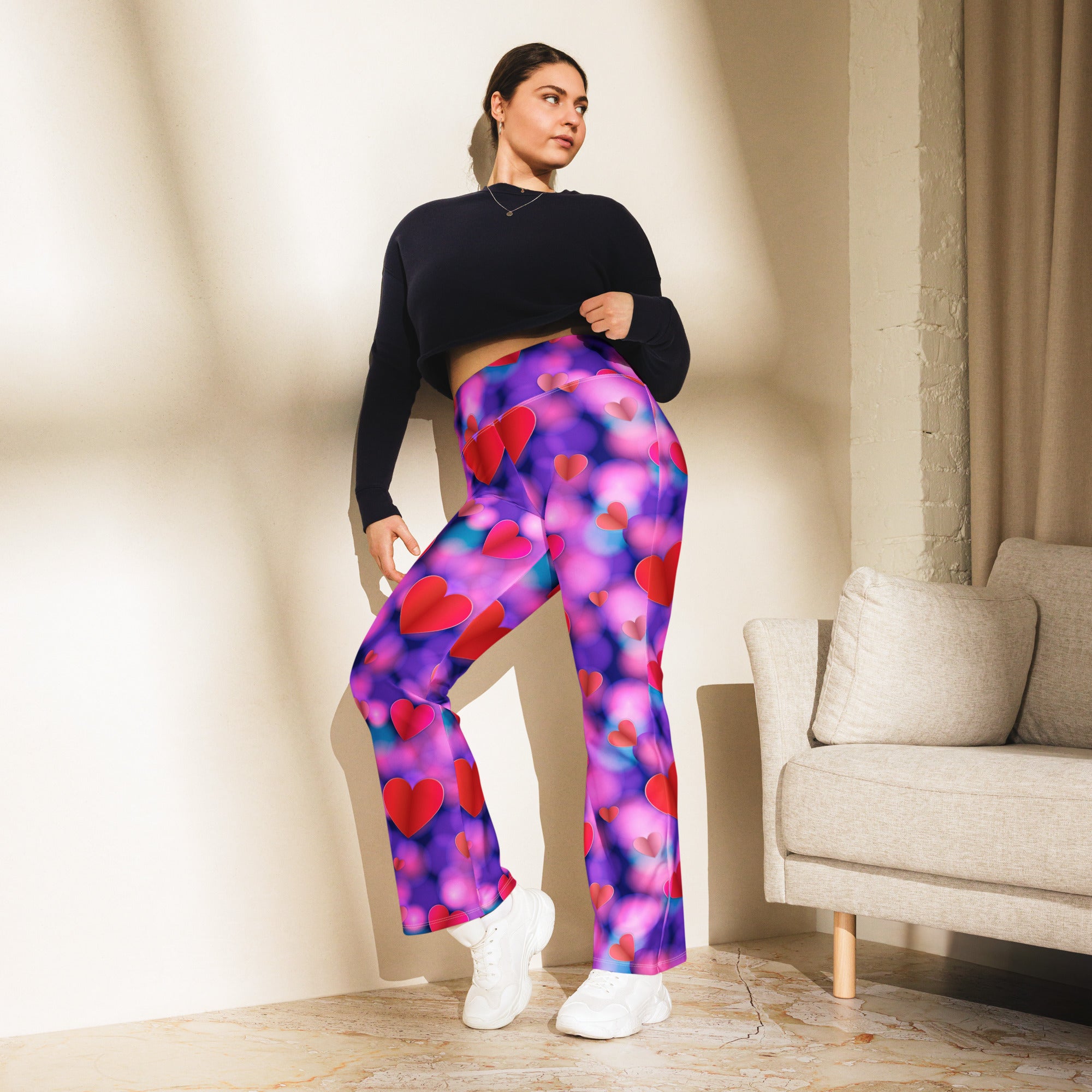 Hearts Aura Flare Leggings