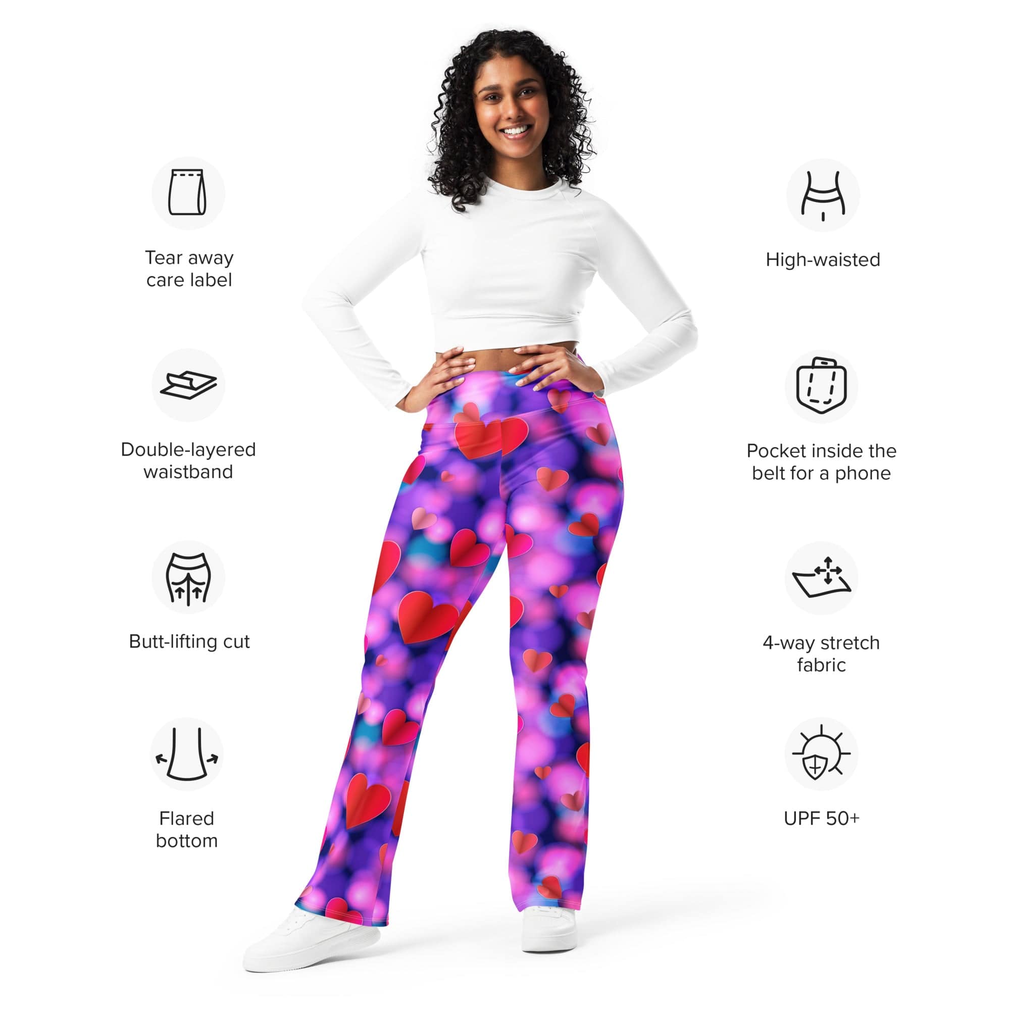 Hearts Aura Flare Leggings