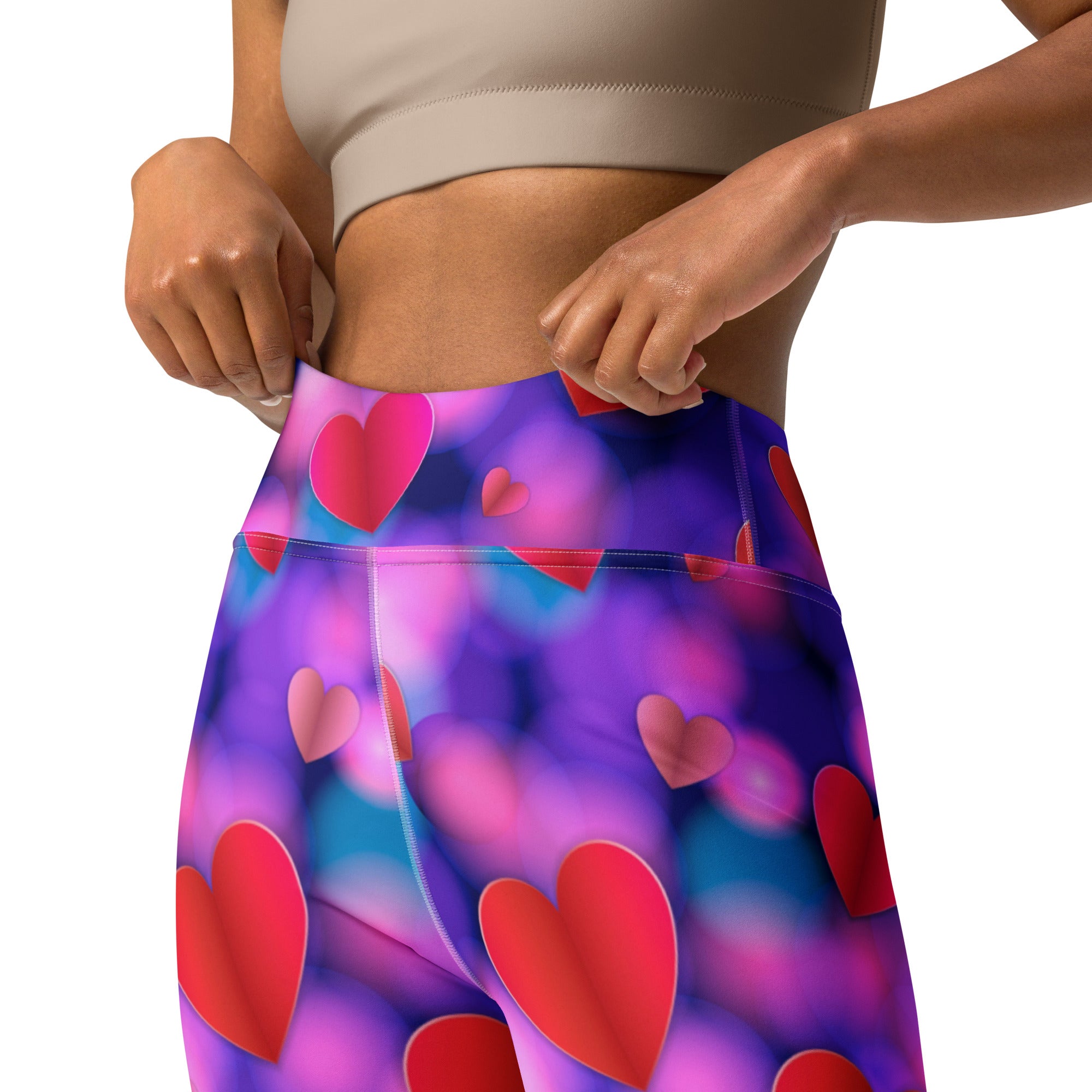 Hearts Aura Yoga Leggings